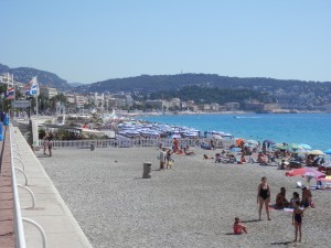 Mer enn 5 km strand i Nice Côte d'Azur